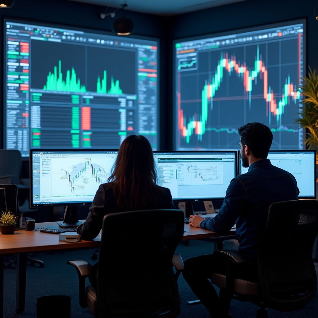 Sala de trading para prácticas